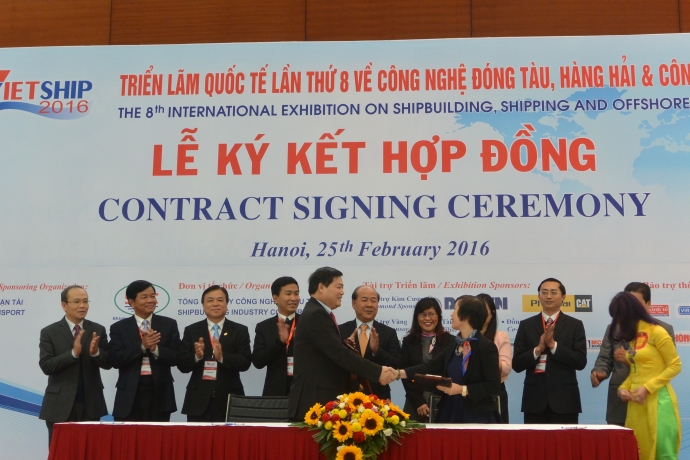 Hợp đồng đóng tàu ký tại Vietship 2016 đạt hơn 500 tỷ đồng